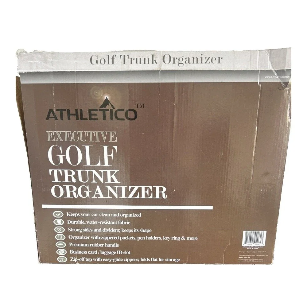 Athletico Golf Trunk Organizer Storage - Car Golf Locker to Store Golf Items NEW